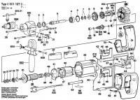 Bosch 0 601 127 703  Drill 220 V / Eu Spare Parts